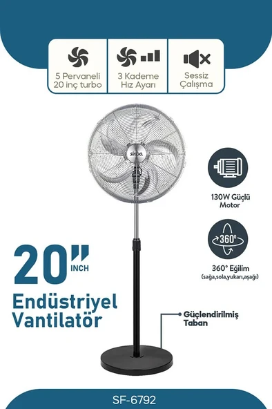 Sinbo SF-6792 AYAKLI VANTİLATÖR