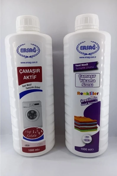 ERSAĞ RENKLİ ÇAMAŞIR YIKAMA SIVISI + ÇAMAŞIR AKTIF