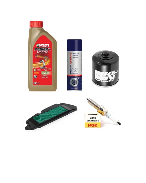 Honda Forza 250 Bakım Seti Yağ-Buji-Hava&Yağ Filtresi 2020-2023