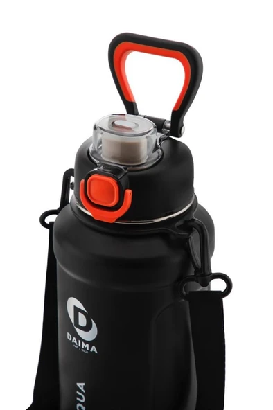 DAİMA AQUA TERMOS SİYAH 1000 ML - Resim 2