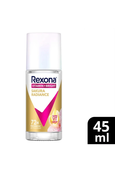 REXONA VİTAMİN BRİGHT KADIN ROLL ON DEODORANT SAKURA RADİANCE 45 ML