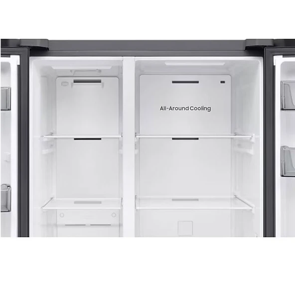 Samsung RS70F65QEFTR 655 Lt. E Enerji Gardırop No Frost Siyah Buzdolabı - Resim 9