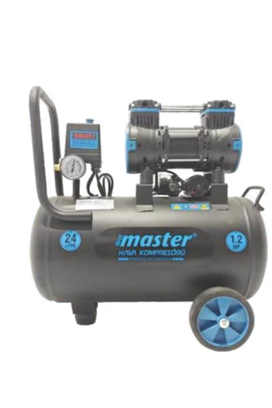 MASTER 24 LİTRE 1.2 HP SESSİZ KOMPRESÖR 8 BAR