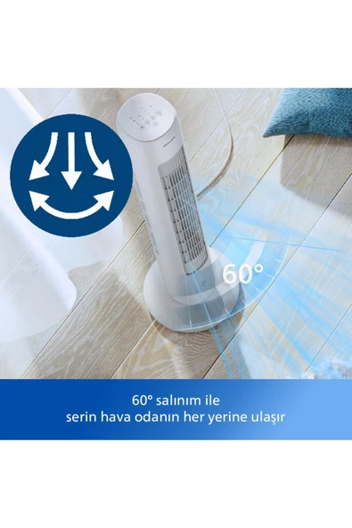 Philips 5000 Serisi CX5535/00 Beyaz Kule Tipi Fanlı Vantilatör - 6