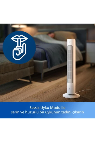 Philips 5000 Serisi CX5535/00 Beyaz Kule Tipi Fanlı Vantilatör - 7