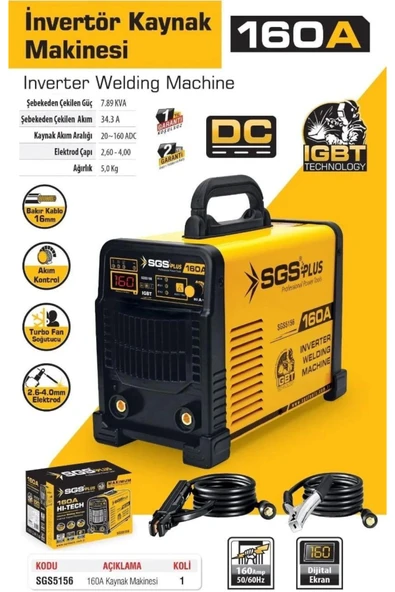 SGS İNVERTÖR KAYNAK MAKİNESİ 160 AMPER - 2