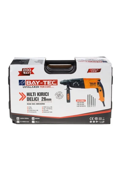 BAY-TEC HİLTİ  KIRICI  DELİCİ  26mm - 2