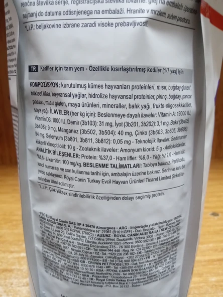 Royal Canin Sterilised37 Kısırlaştırılmış Kediler Için Kuru Kedi Maması 2kg - 3