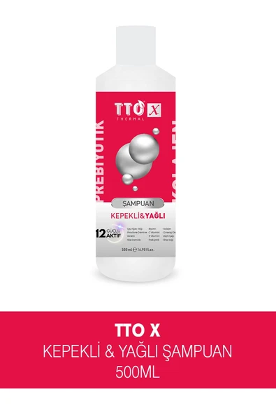 TTO X Kepekli ve Yağlı Saçlar için 500 ml Şampuan