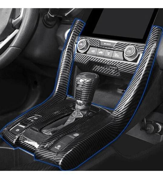 Honda Civic Fc5 FK7 Vites Konsol Kaplama Bütün Model Karbon Vites Topuzu Dahildir ürün görseli