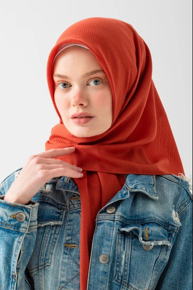 Soft Pamuk Jakarlı Eşarp – Doğal Dokulu, Hafif ve Nefes Alan Kumaş- Bambu Kraş Eşarp Yumuşak Dokulu Düz Renk Eşarp, Tesettür Eşarp - 6