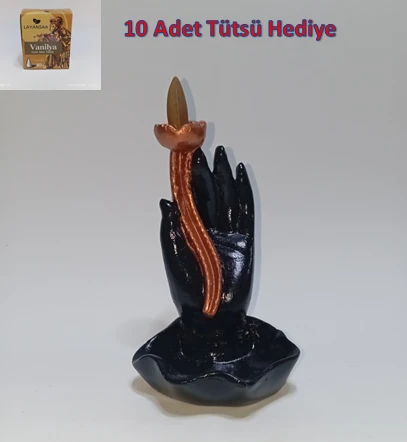 Tedi Sanat El Tütsülük (10 Adet Tütsü Hediyeli ) Geri Akış Tütsülük Buhurdanlık