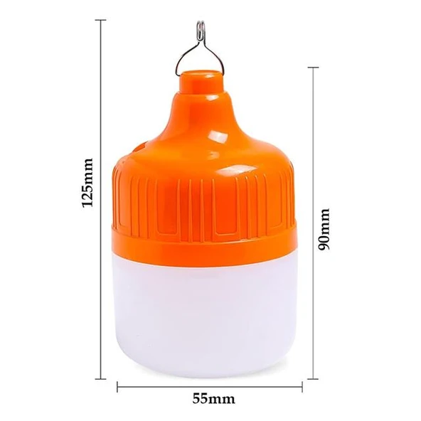 Ledx LN-OR20G 20 Watt TYPE-C Şarjlı Taşınabilir Asma Kancalı Kamp Çadır Lambası 6500K 1200Mah 3 Modlu ABS Malzeme - 5