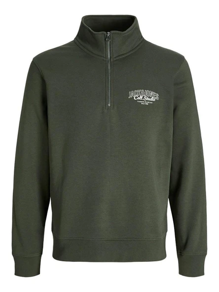 Jack Jones Makoto Halfzıp Fermuarlı Yaka Erkek Sweat 12278608 - 1