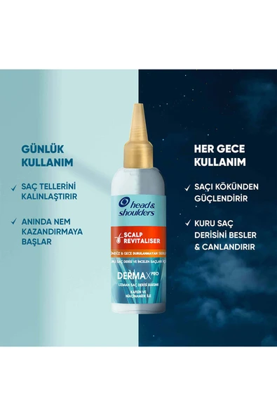 Head&Shoulders Dermaxpro Scalp Revitaliser Saç Dökülme Karşıtı Saç Bakım Serumu 145 ml - Resim 2