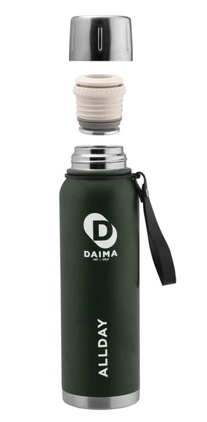 DAİMA ALLDAY TERMOS YEŞİL 1000 ML - Resim 2