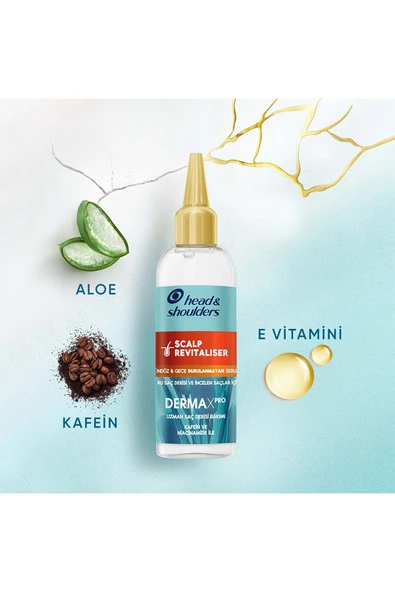 Head&Shoulders Dermaxpro Scalp Revitaliser Saç Dökülme Karşıtı Saç Bakım Serumu 145 ml - Resim 7