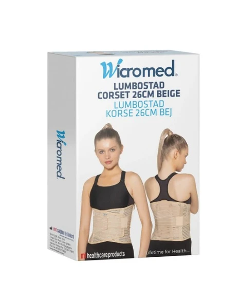 Wicromed Korse Lumbostad 26cm Bej XXXL