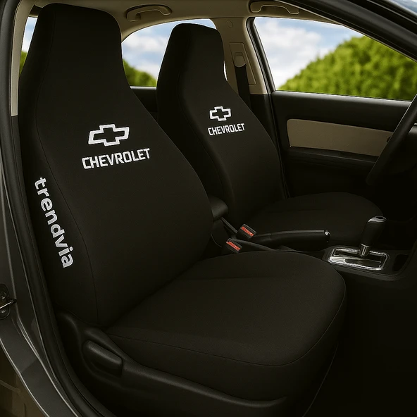 Oto Servis Tipi Penye Koltuk Kılıfı  Chevrolet Logolu Ön ve Arka Koltuk Uyumlu Set