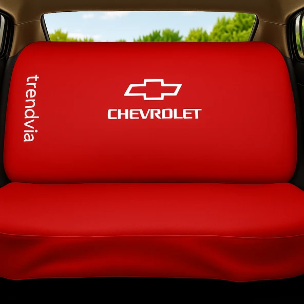 Chevrolet Kırmızı Penye Oto Servis Koltuk Kılıfı  Ön ve Arka Koltuk Uyumlu Araç Kılıf Takımı - 2