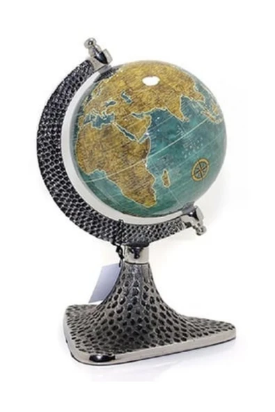 Dünya Küre Stantlı Dekoratif Döner World Globe Sl911-F 24cm - 6