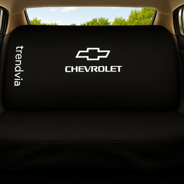 Oto Servis Tipi Penye Koltuk Kılıfı  Chevrolet Logolu Ön ve Arka Koltuk Uyumlu Set - 2