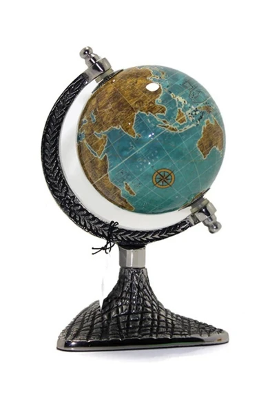 Dünya Küre Stantlı Dekoratif Döner World Globe Sl911-F 24cm - 8