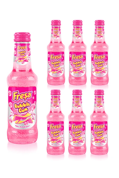 Freşa Bubble Gum Sakız Aromalı Gazoz 200 ML x 6 Adet - 1