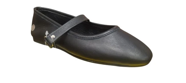 MAMMAMİA D25YA-7100 YUMUŞAK DERİ KADIN BABET AYAKKABI - Resim 3