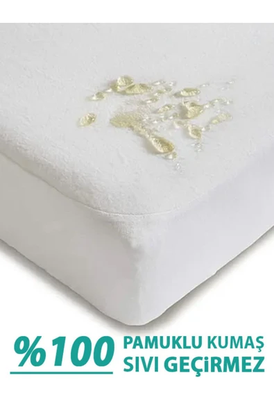 %100 Pamuklu Sıvı Geçirmez Bebek Ve Çocuk Yatak Koruyucu Alez, Park Beşik, Kreş Anaokulu Alezi - 5