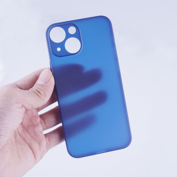 KNY Apple İphone 13 Pro Max Kılıf Ultra İnce Sert Süper PP Kapak Şeffaf - 5