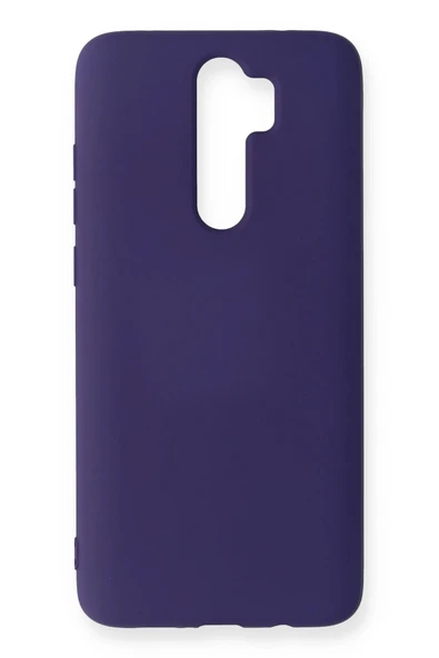 Xiaomi Redmi Note 8 Pro Kılıf Nano içi Kadife Silikon - Mor - 1