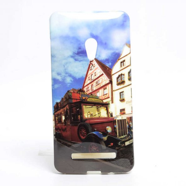 Asus Zenfone 5 Kılıf Zore Şehirli Desenli Silikon - 4