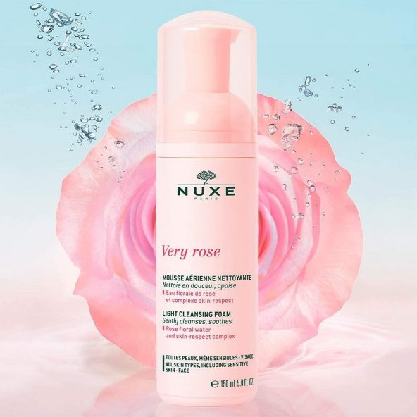 Nuxe Very Rose Air Cleansing Foam 150 ml Yüz Temizleme Köpüğü