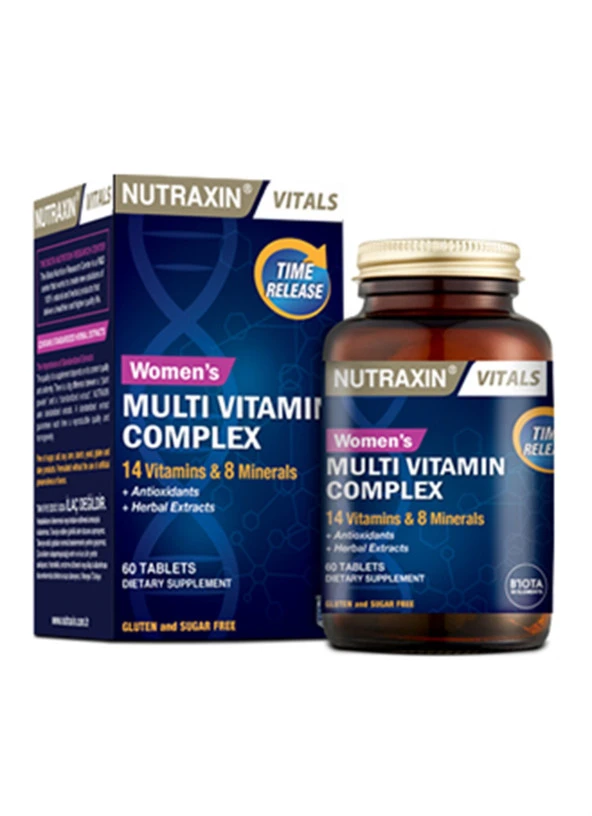 Nutraxin Multivitamin Mineral Complex Kadın 60 Tablet