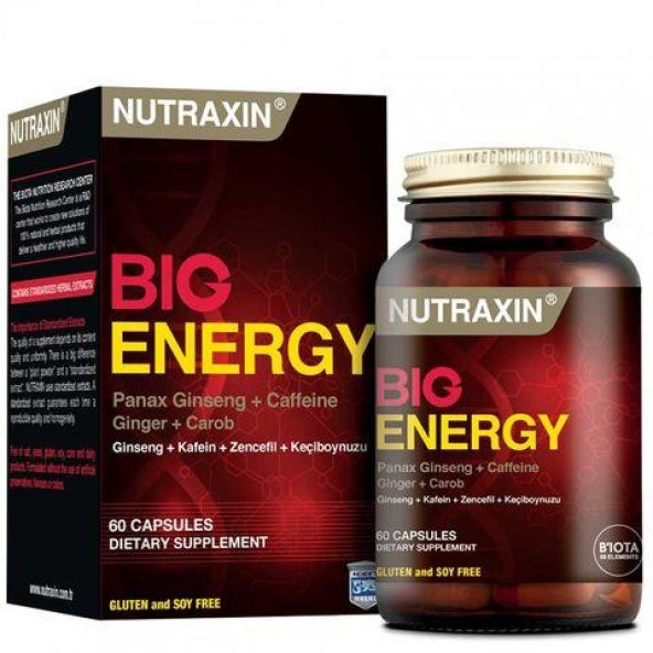 Nutraxin Big Energy 60 Kapsül