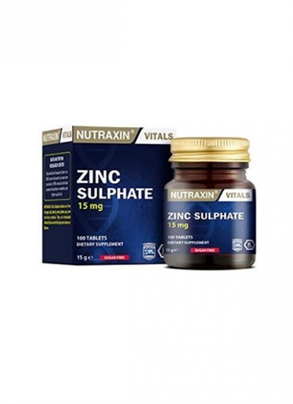 Nutraxin Zinc Sulphate 15 mg 100 Tablet