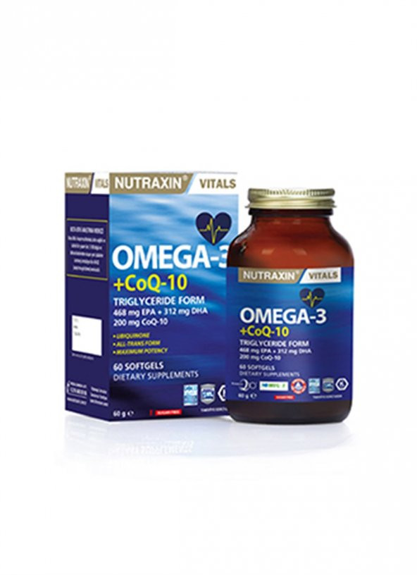 Nutraxin Omega-3 + CoQ-10 60 Softjel
