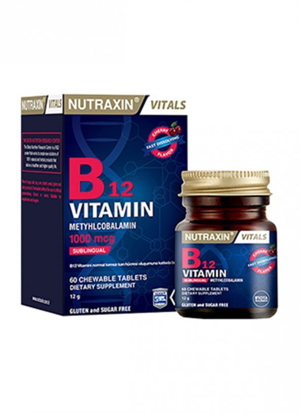 Nutraxin B12 Vitamin 1000 mcg 60 Tablet