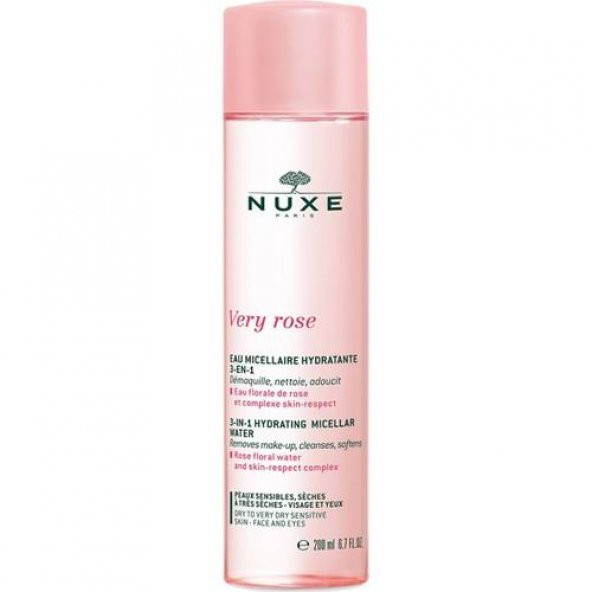 Nuxe Very Rose 3 In Makyaj Temizleme Suyu 200 Ml Kuru Ciltler (Nux101)