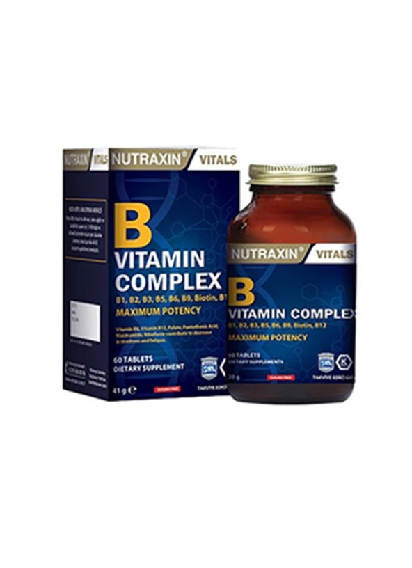 Nutraxin B Vitamin Complex 60 Bitkisel Kapsül - PttAVM.com - 2024