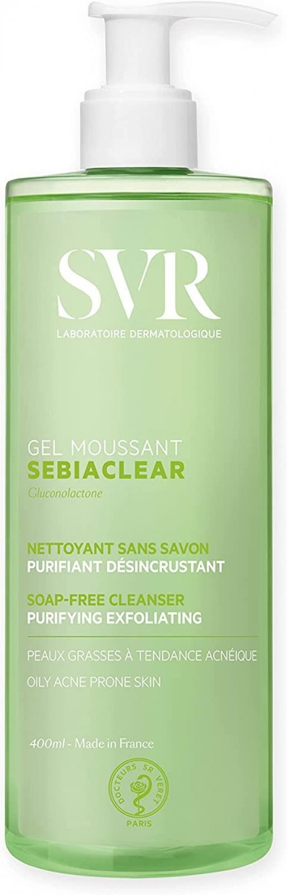 SVR Sebiaclear Gel Moussant 400 ml Yüz Temizleme Jeli - Resim 2