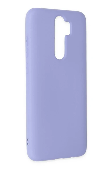 Xiaomi Redmi Note 8 Pro Kılıf Nano içi Kadife Silikon - Lila - 2