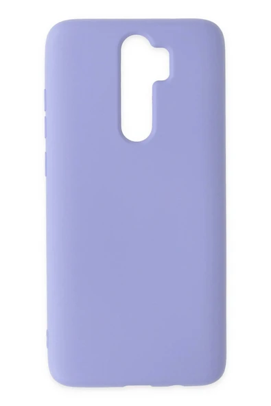Xiaomi Redmi Note 8 Pro Kılıf Nano içi Kadife Silikon - Lila - 1