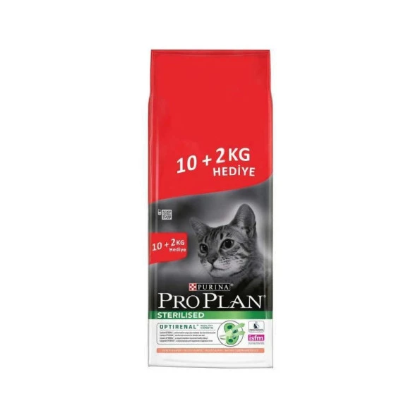 Pro Plan Sterilised Somonlu Kısır Kedi Maması 10+2 Kg