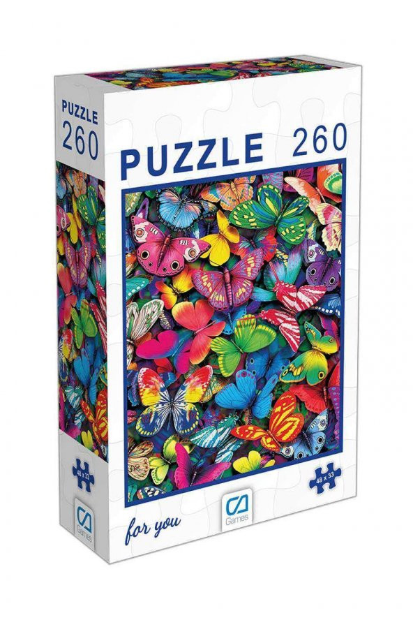 Ca Puzzle 260 Parça Kelebekler