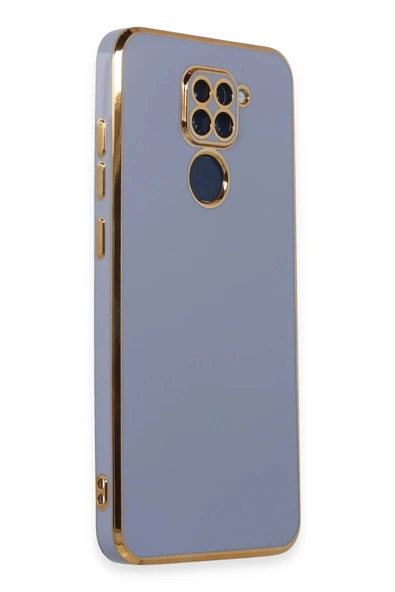 Xiaomi Redmi Note 9 Kılıf Volet Silikon - Mavi - Resim 2