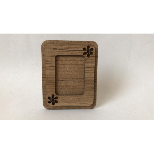 Ahşap İşlemeli Dekoratif Vesikalık Resim Çerçevesi Tekli - 6