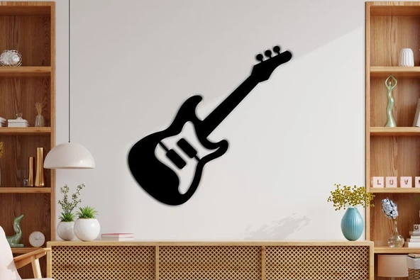 Gitar Modern Ahşap dekoratif dekor tablo ürün görseli