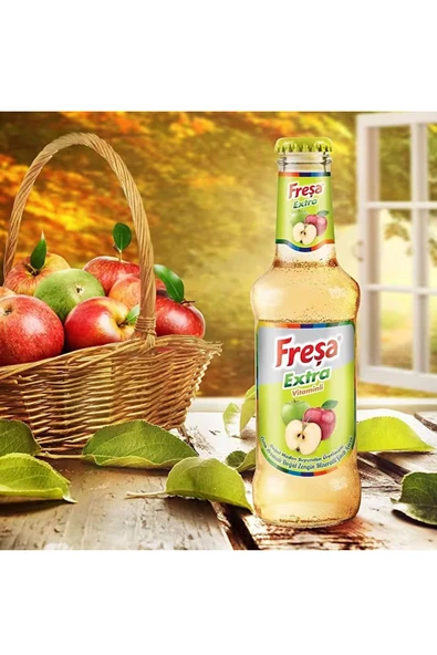 Freşa Extra Elma Aromalı Gazlı İçecek 200ml x 24 Adet - 4